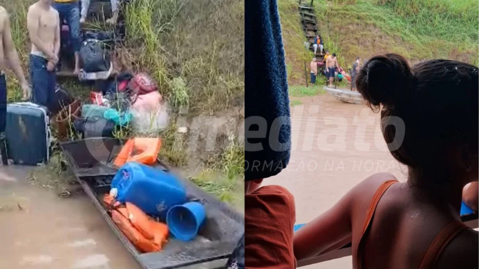 Barco expresso naufraga após bater em tronco de árvore no Amazonas