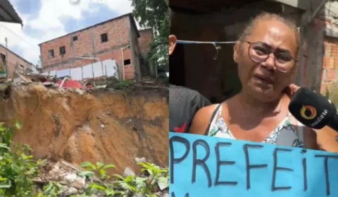 Erosão causa desabamento de casas e ameaça dezenas de famílias no bairro Mauazinho
