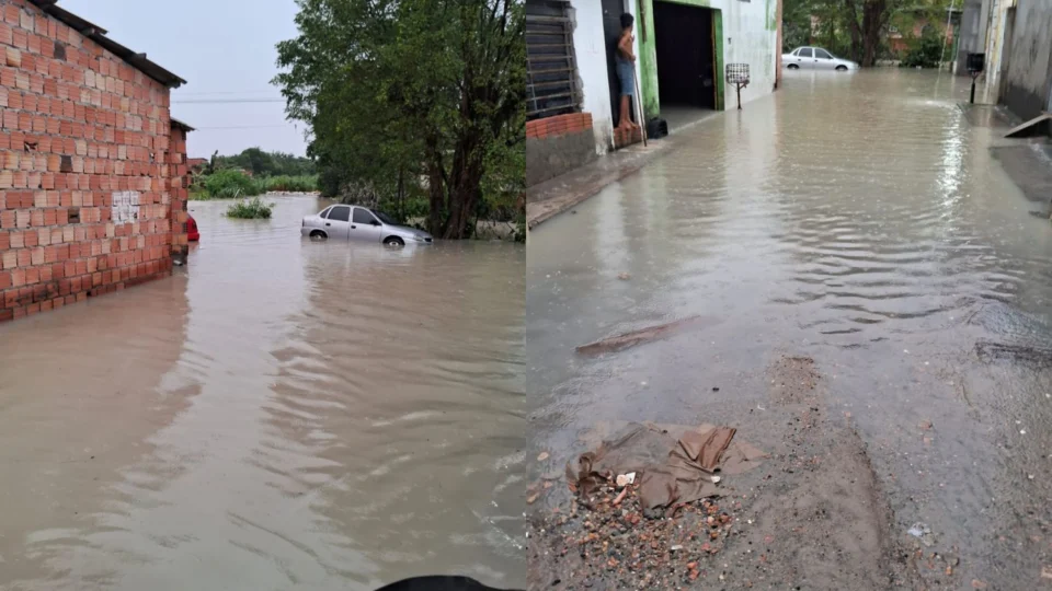 Chuva forte causa alagamentos em Manaus e afeta diversos bairros