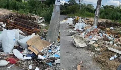 Acúmulo de lixo revolta moradores do bairro Boas Novas em Manaus