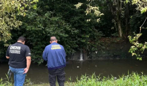 Corpo é encontrado boiando em igarapé na Vila Amazonas com sinais de violência; veja imagens