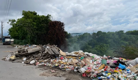 Lixão a céu aberto invade área verde na zona sul de Manaus