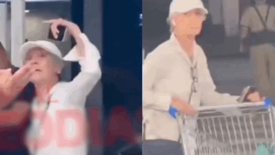 VEJA VÍDEO: Cássia Kiss se revolta em mercado por causa de jovens de biquínis