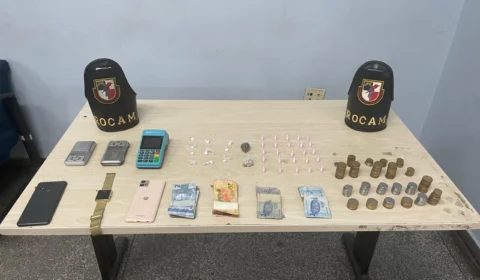 Polícia Militar prende suspeito e apreende material relacionado ao tráfico de drogas em Manaus