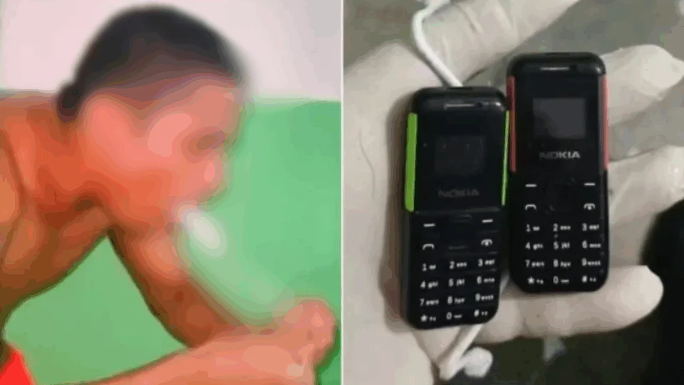 VEJA VÍDEO: após ser flagrado com celulares no organismo, detento ‘vomita’ aparelhos
