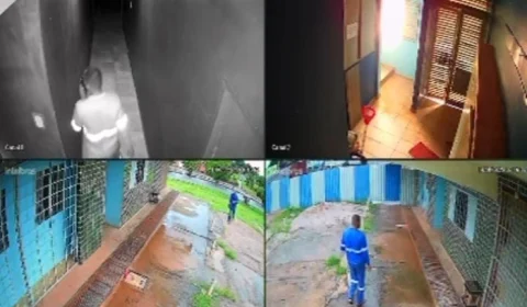 VEJA: vídeo mostra homem correndo após esfaquear mulher no pescoço