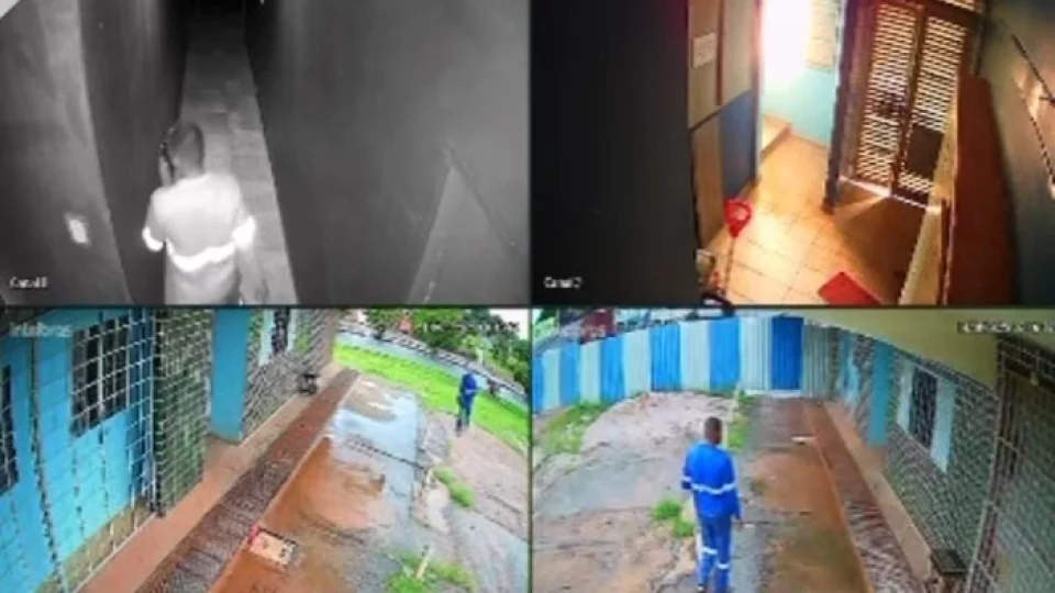 VEJA: vídeo mostra homem correndo após esfaquear mulher no pescoço