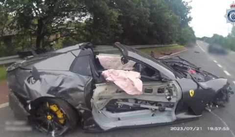 VEJA VÍDEO: motorista bate esportivo a 200 km/h e deixa bebê com sequelas