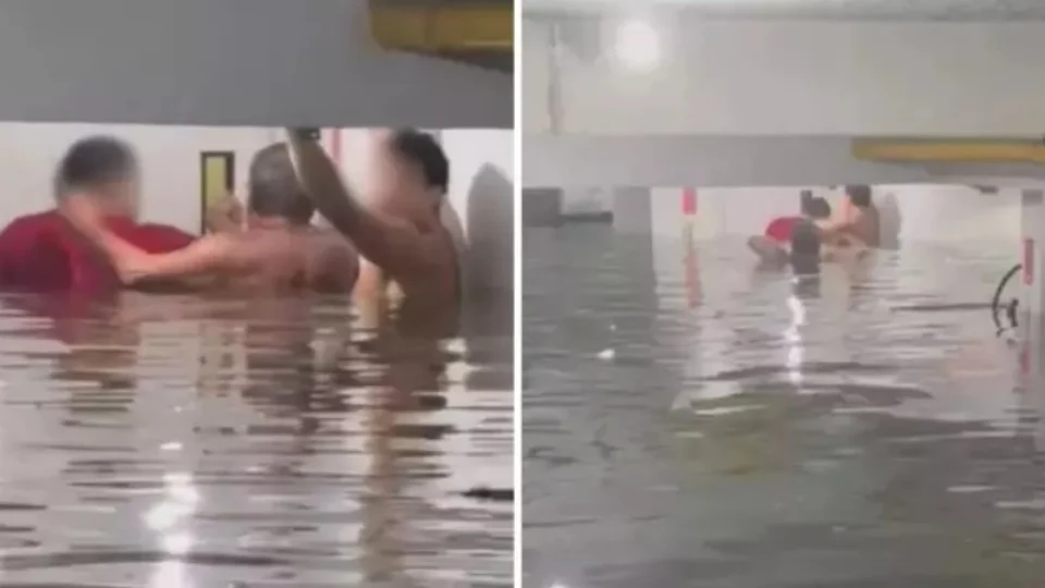 VEJA VÍDEO: idosa de 75 anos fica presa por três horas em elevador durante temporal