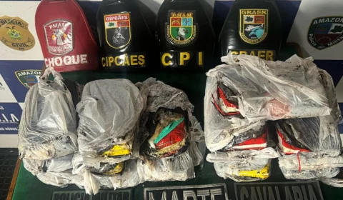 Mulher é presa com 15 tabletes de drogas em operação na Base Arpão 1 em Coari