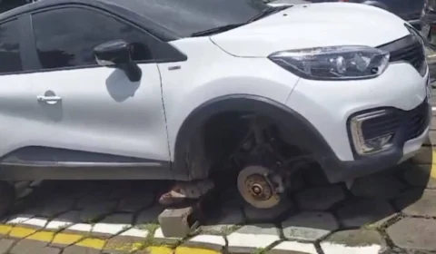 VEJA: Furto de rodas em estacionamento de hospital viraliza e gera revolta