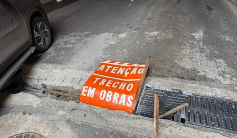 Obra inacabada no viaduto do bairro São Jorge prejudica o trânsito