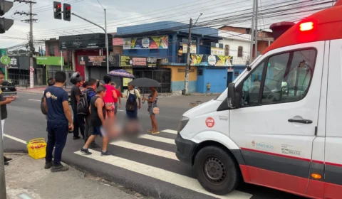 Adolescente é atropelado por motocicleta na Avenida Cosme Ferreira