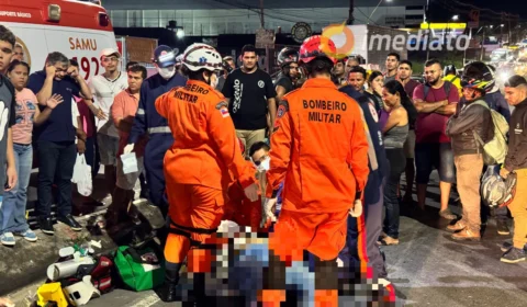 Jovem morre após ser atropelada na Avenida Torquato Tapajós, em Manaus
