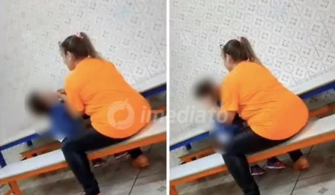 VEJA VÍDEO: ex-funcionária grava dona de creche agredindo criança