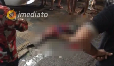VEJA VÍDEO: homem é agredido na Itaúba após suspeita de roubar moto no bairro Coroado