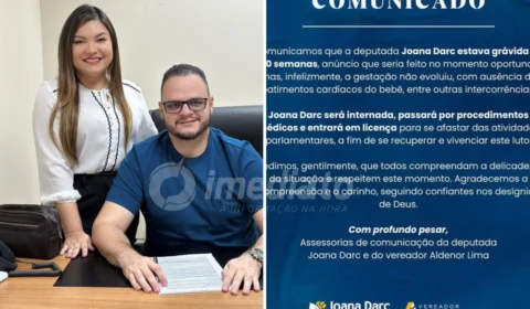Deputada Joana Darc e Aldenor Lima anunciam triste perda de bebê