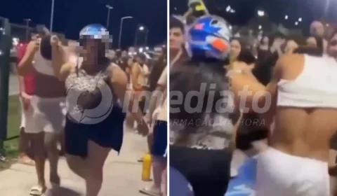 VEJA VÍDEO: mãe busca filho ‘pelos cabelos’ em adega na zona Leste de Manaus