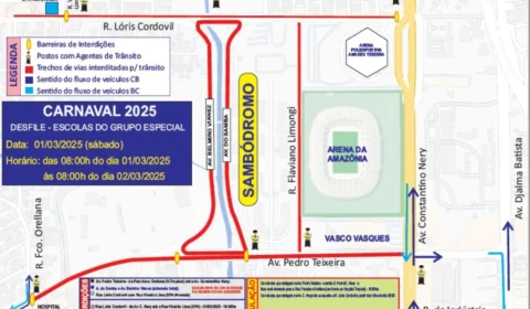 Confira as alterações no trânsito e transporte para o desfile das escolas de samba no Sambódromo