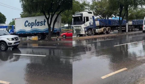 Acidente entre caminhão e carreta trava trânsito na zona leste de Manaus