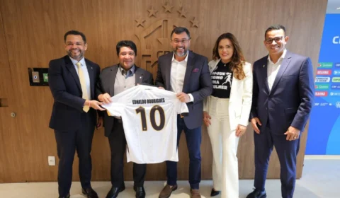Governador Wilson Lima reúne com presidente da CBF e tratativas para o Amazonas receber jogos da Copa do Mundo Feminina avançam