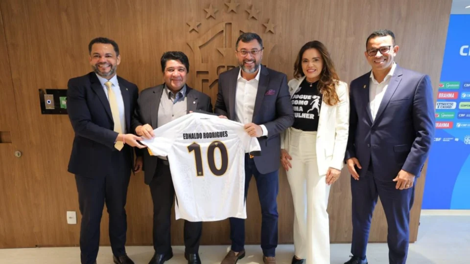 Governador Wilson Lima reúne com presidente da CBF e tratativas para o Amazonas receber jogos da Copa do Mundo Feminina avançam