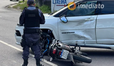 Acidente grave na Avenida Efigênio Salles causa congestionamento em Manaus