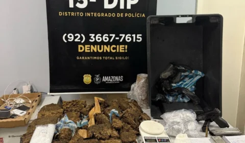 PC-AM apreende drogas, arma e materiais para tráfico em operação no Zumbi dos Palmares