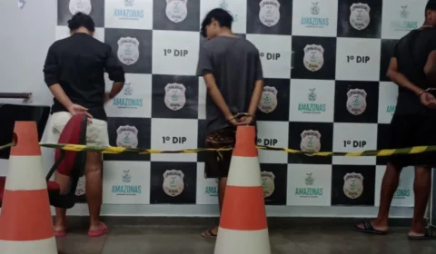 Trio com mandado de prisão em aberto é preso no Centro de Manaus
