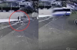 Vídeo mostra o momento em que técnica de enfermagem é atropelada por micro-ônibus em Manaus