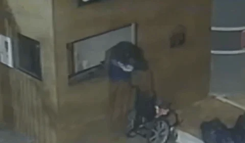 VEJA VÍDEO: ‘cadeirante’ pula guarita, furta condomínio e deixa prejuízo de R$ 2 mil