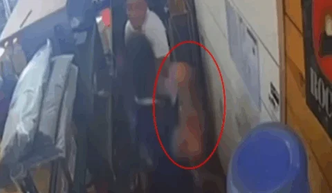 VEJA VÍDEO: cliente agride comerciante com socos dentro de distribuidora de bebidas