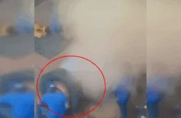 VEJA VÍDEO: borracheiro é atingido por pneu de caminhão que explodiu em oficina