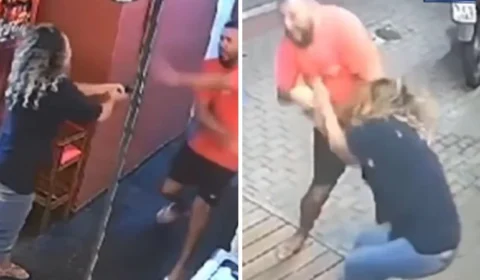VEJA VÍDEO: mulher tenta executar marido, é desarmada e acaba morta em lanchonete