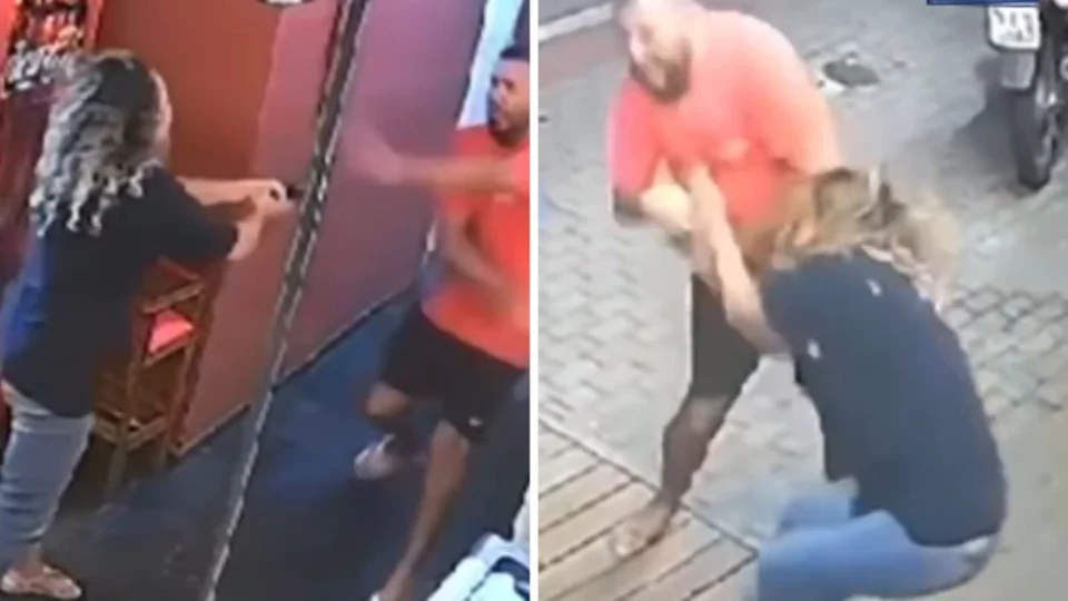 VEJA VÍDEO: mulher tenta executar marido, é desarmada e acaba morta em lanchonete