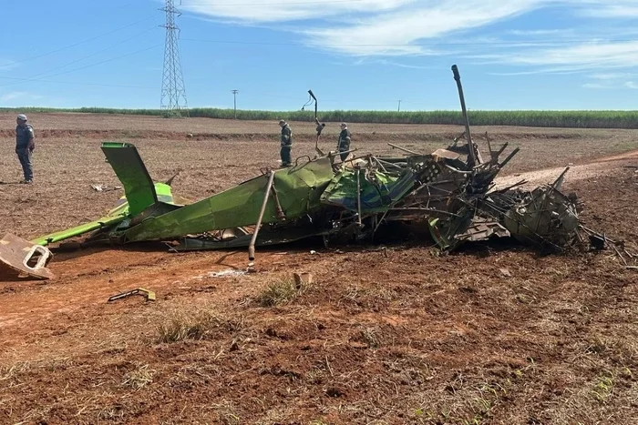 Piloto morre após queda de avião agrícola em Guaíra, no interior de São Paulo