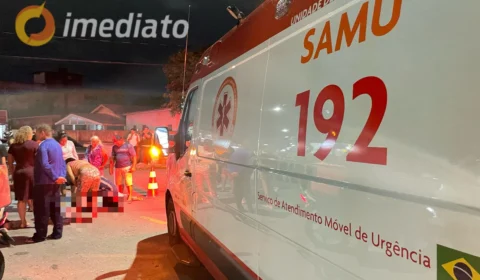 Colisão entre motos deixa dois homens e uma mulher gravemente feridos no bairro Aleixo