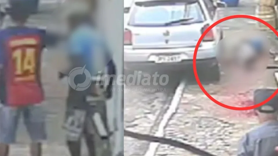 VEJA VÍDEO: idoso morre após levar facada enquanto caminhava em rua no Centro