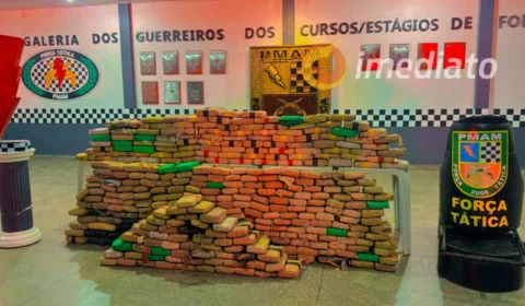 Força Tática apreende mais de 368 tabletes de drogas no bairro Compensa 1, em Manaus