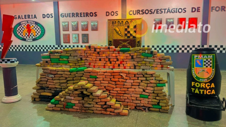 Força Tática apreende mais de 368 tabletes de drogas no bairro Compensa 1, em Manaus