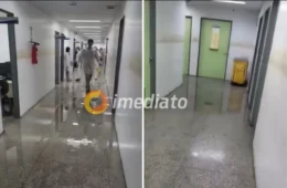 VEJA VÍDEOS: Hemoam alaga durante forte chuva em Manaus