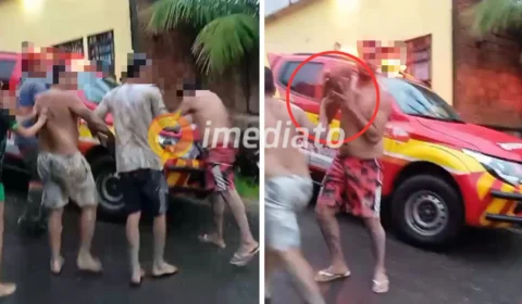 VEJA VÍDEO: moradores se revoltam com viaturas durante resgate em deslizamento no Fazendinha