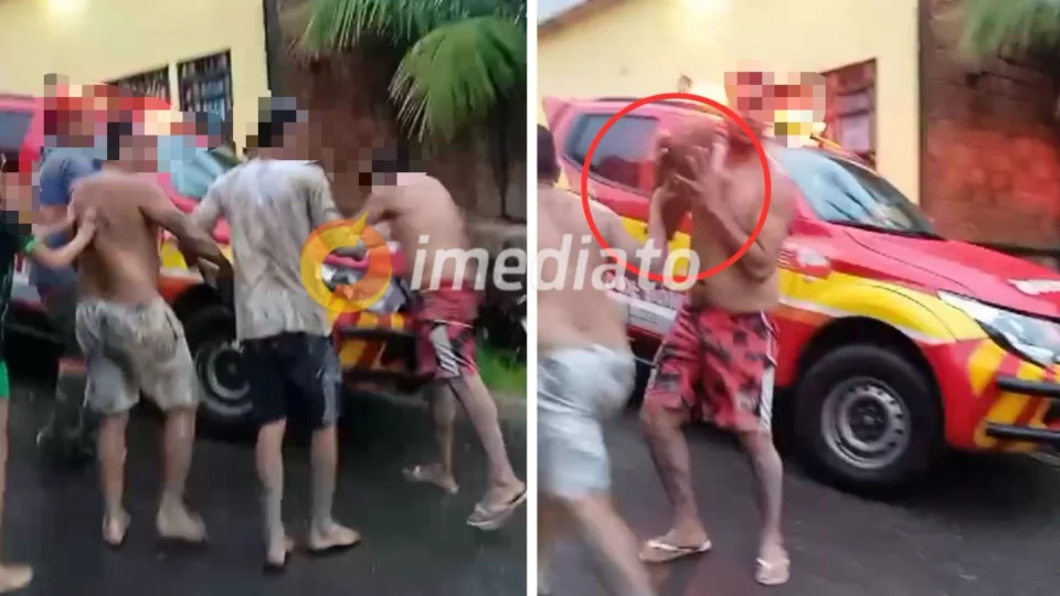 VEJA VÍDEO: moradores se revoltam com viaturas durante resgate em deslizamento no Fazendinha