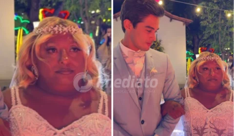 VEJA VÍDEO: Patixa Teló e João Pedro se casam no ‘Rancho do Maia’