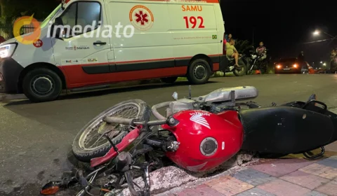 Colisão entre motocicletas deixa três feridos no bairro Colônia Antônio Aleixo, em Manaus