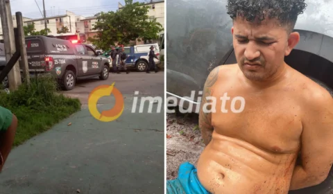 VEJA VÍDEOS: Vulgo ‘X-Salada’ é preso após ser baleado em troca de tiros no Viver Melhor