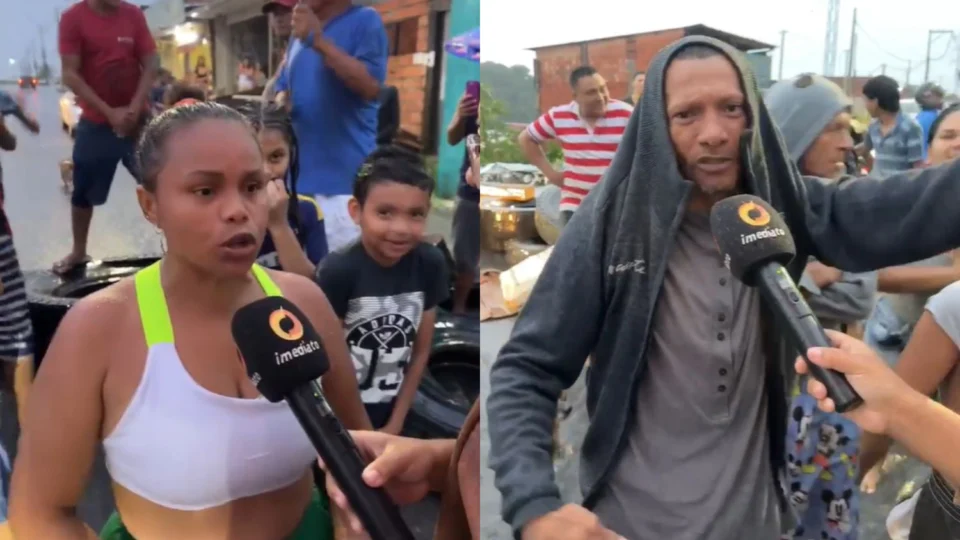 Moradores do bairro Gilberto Mestrinho protestam após perderem tudo em alagamento