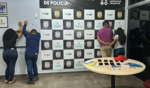 Polícia prende quarteto que assaltou ônibus em Manaus e relaxava em bar