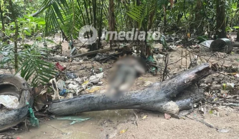 Corpo é encontrado com sinais de tortura e golpes de arma branca em área de mata no bairro Lagoa Azul