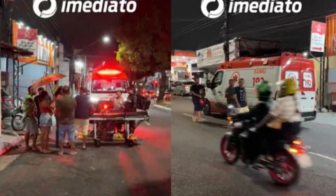 Motociclista fica ferido em acidente na Avenida Castelo Branco, em Manaus